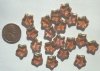 20 12mm Lustre Pink Stars